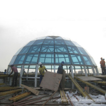 Estrutura de aço de grande extensão pré -fabricada cúpula de vidro teto de telhado de mosquita telhado da igreja